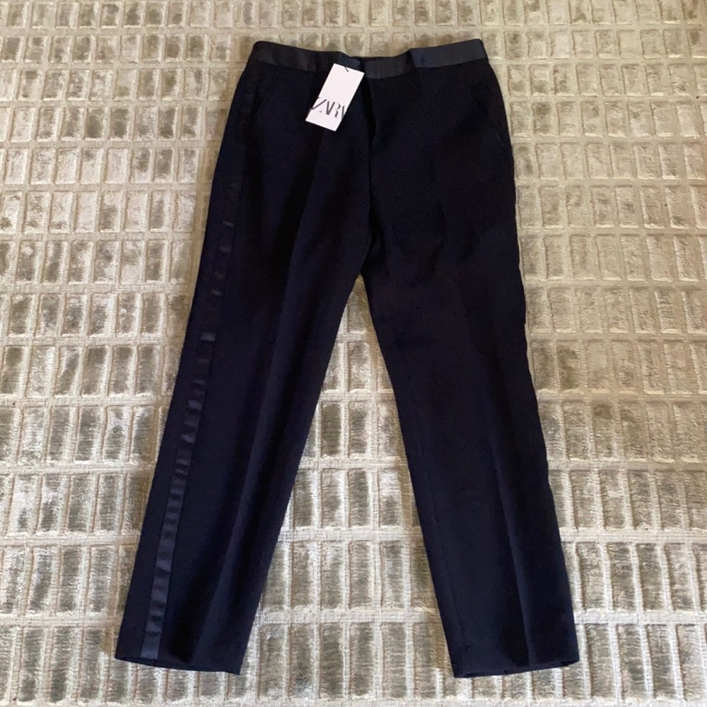 Sz.L Zara Women’s cropped tuxedo pants